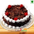 send Half Kg Eggless Black Forest Cake  delivery